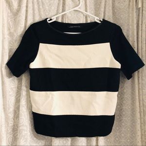 Striped Short Sleeve Top